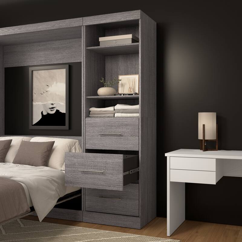 Nebula 25W Closet Organizer with Drawers by Bestar