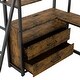 preview thumbnail 15 of 20, Twin Loft Bed with Desk, Shelves, 2 Drawers, LED Light and USB