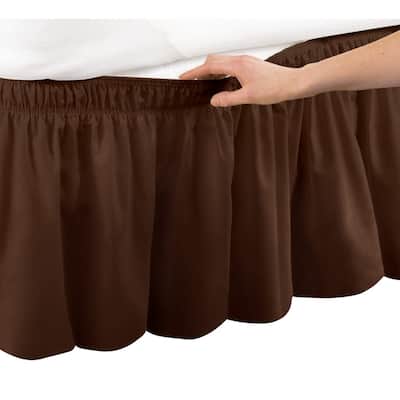 Elastic Bed Wrap Ruffle Bed Skirt