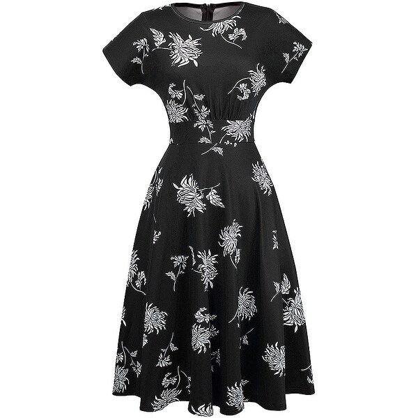 aline midi dress with sleeves