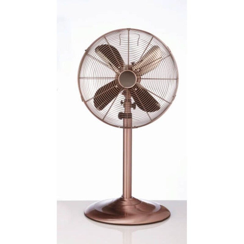48 Bronze Traditional Style Adjule Oscillating Indoor Standing Floor Fan N A