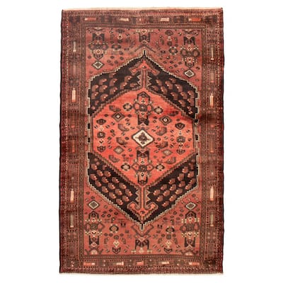 ECARPETGALLERY Hand-knotted Andelz Light Red Wool Rug - 4'3 x 6'11