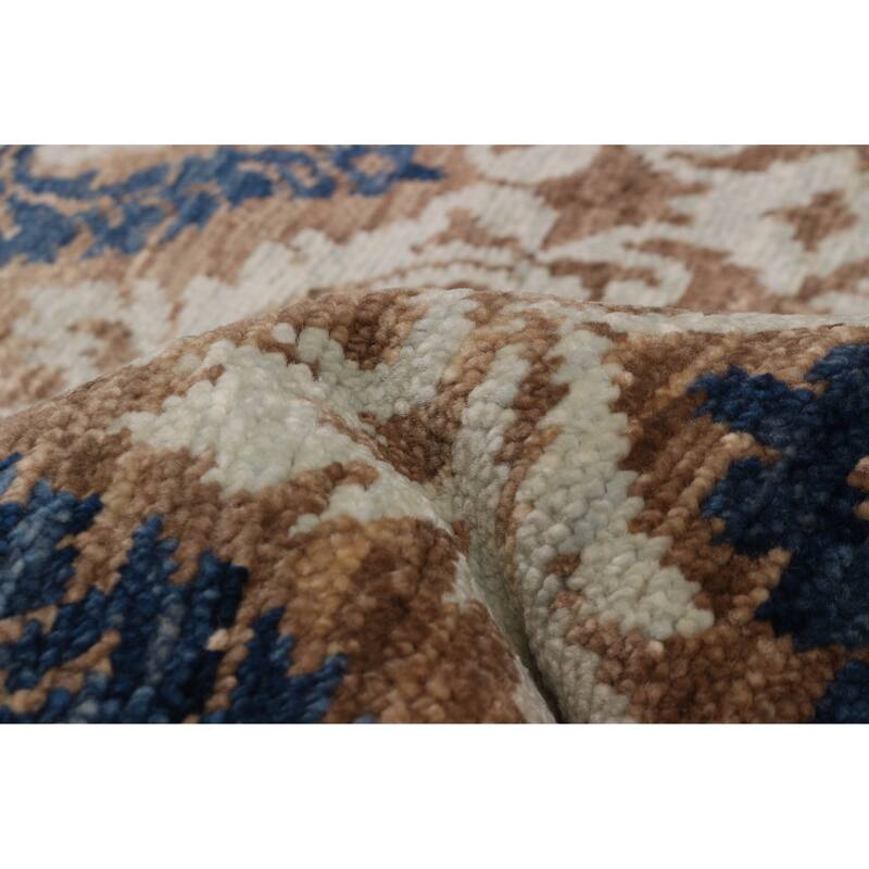 ECARPETGALLERY Hand-knotted Mystique Blue Wool Rug - 8'1 x 8'6