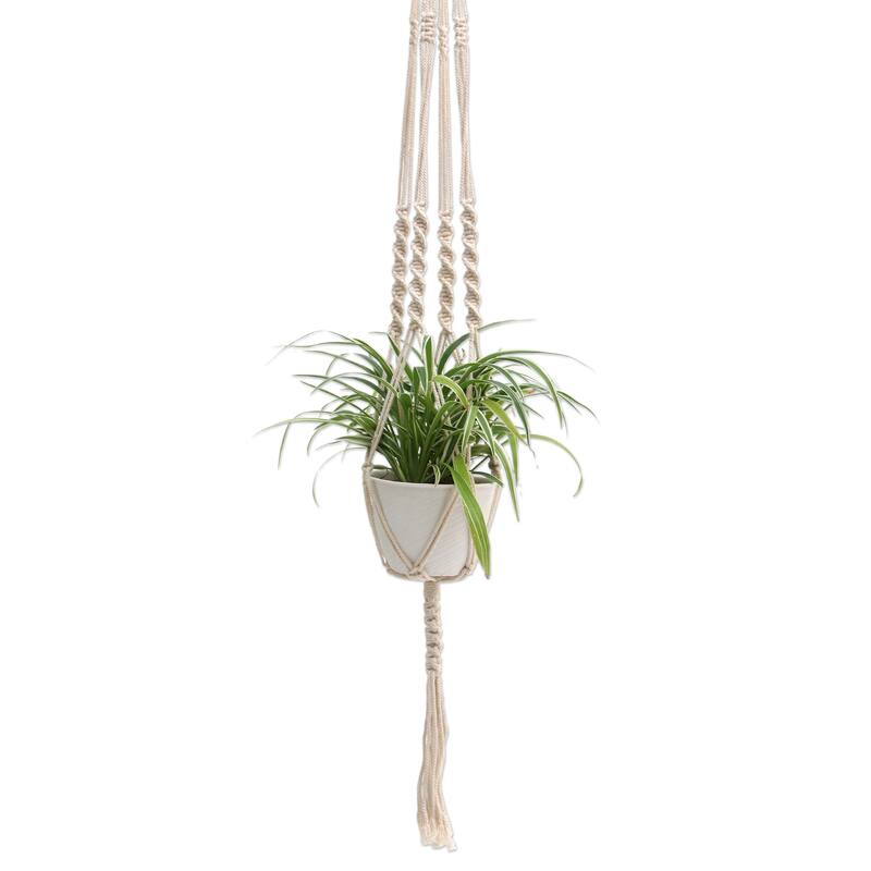 Novica Handmade Lounging Plant Hand-Woven Plant Hanger