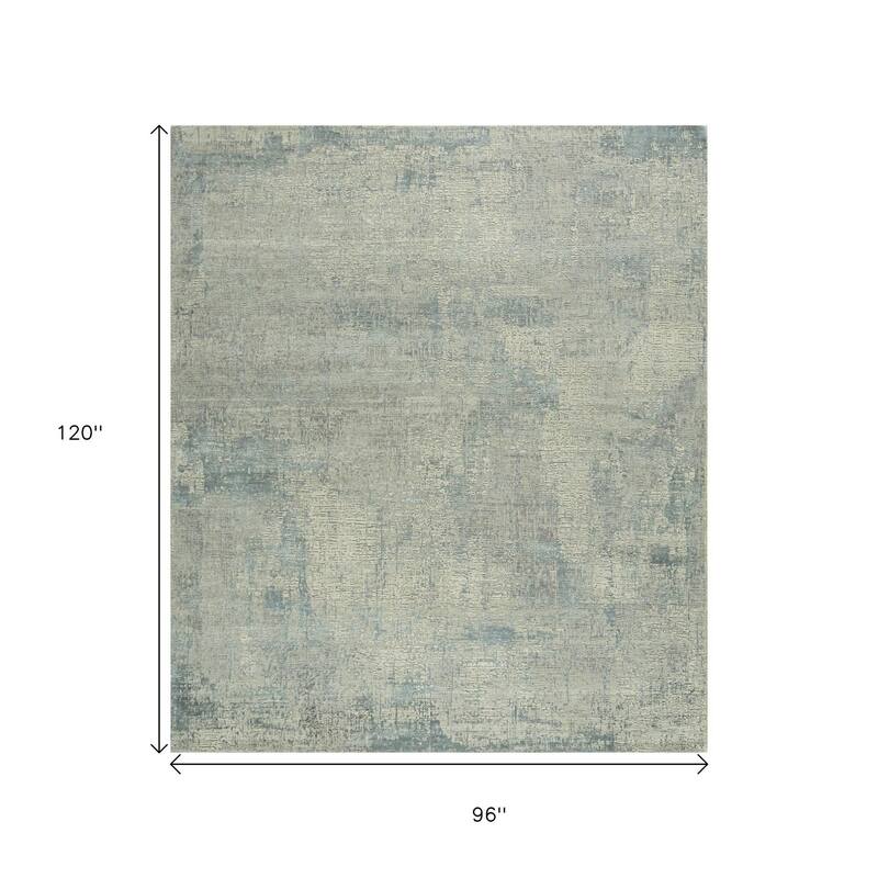 HomeRoots Abstract Contemporary Rectangle Area Rug - 120.00 in. x 96.00 in. x 0.25 in.