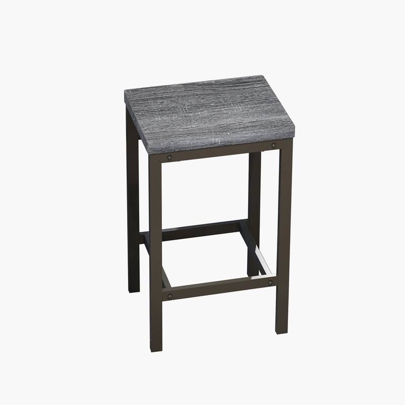 Counter Height Extra Long Dining Table Set with 3 Stools