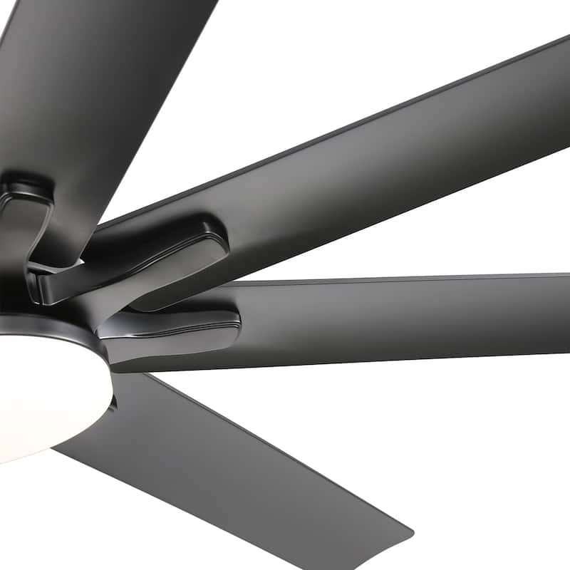 42“/52"/60"/48" Noiseless Walnut Wood Ceiling Fan with Remote Control, Integrated Light Optional