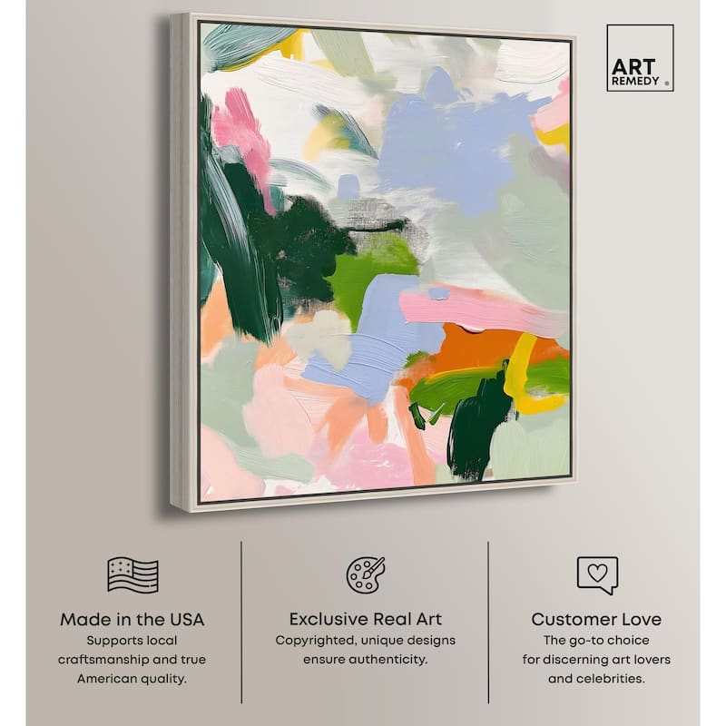 Color Palette Poetry Canvas by Art Remedy