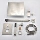 preview thumbnail 7 of 6, 12" Rain Shower Head Systems Wall Mounted Shower - 16*12*2.44