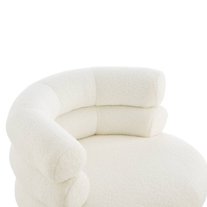 360°Swivel Chair Swivel Accent Chair Round Swivel Chair Barrel Chair Vanity Chair for Living Room, Bedroom or Small Space