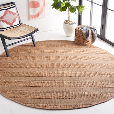 SAFAVIEH Handmade Natural Fiber Jalynn Geometric Seagrass Rug