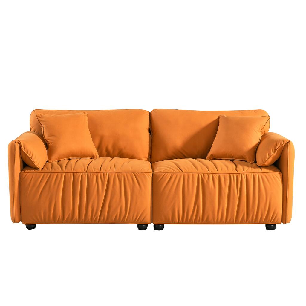 Modern Fabric Sofa Upholstered Couch Loveseat for Living Room and ...