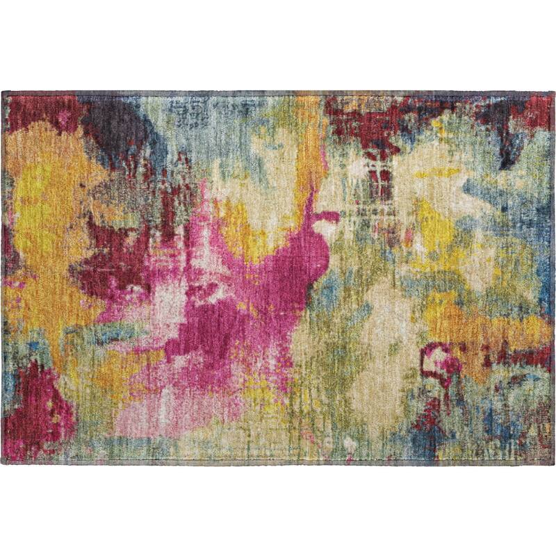 Premium Washable Super Soft Abstract Brushstrokes Mayfield Rug