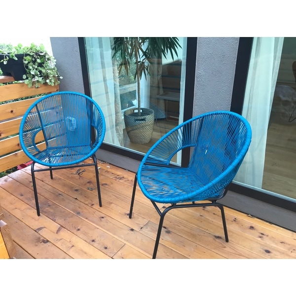 Corvus Sarcelles Woven Wicker Patio Chairs Set Of 2 On Corvus Sarcelles Woven Wicker Patio Chairs Set Of 2 On Free Shipping Today 17805619
