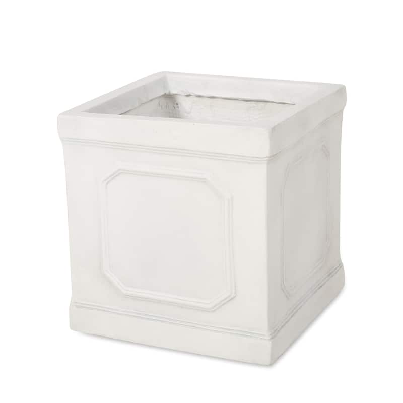 Burgos Outdoor Cast Stone Outdoor Planter by Christopher Knight Home