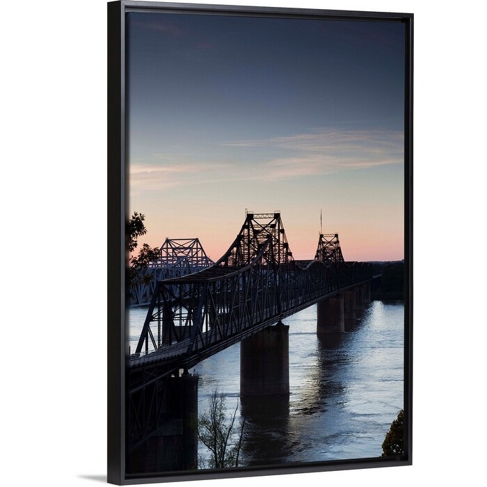 Shop Interstate 20 Bridge Mississippi River Vicksburg Warren County Mississippi Black Float Frame Canvas Art On Sale Overstock 25496935
