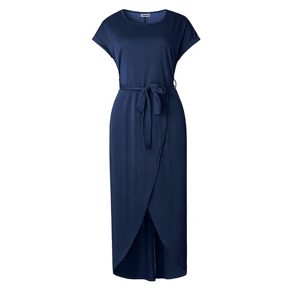 short sleeve summer maxi dress