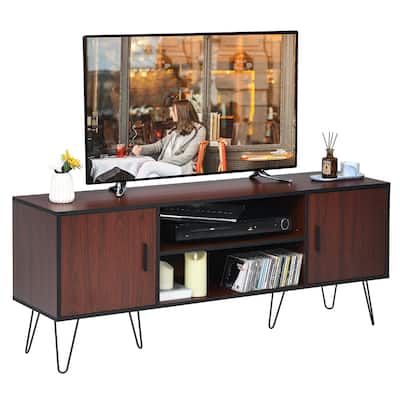 Costway 59'' TV Stand Entertainment Center Media Console Storage - See Details