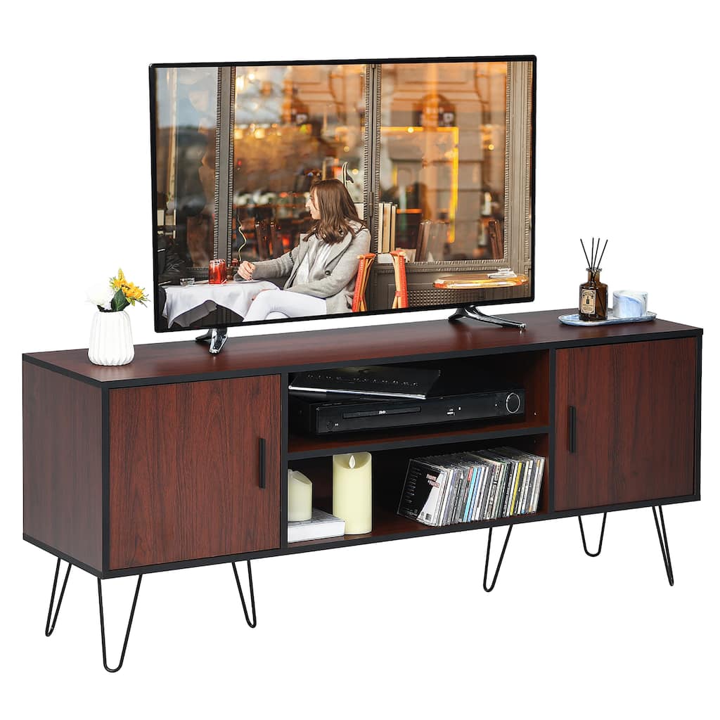 Costway 59'' TV Stand Entertainment Center Media Console Storage - See Details