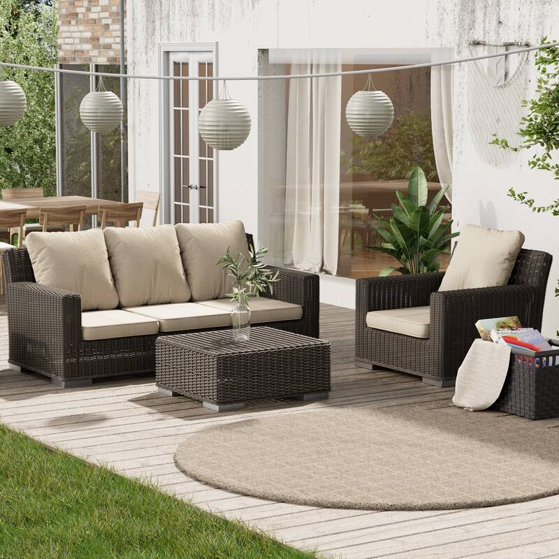 Pellebant 22 x 21 in Deep Seat Chair Outdoor Cushion Set
