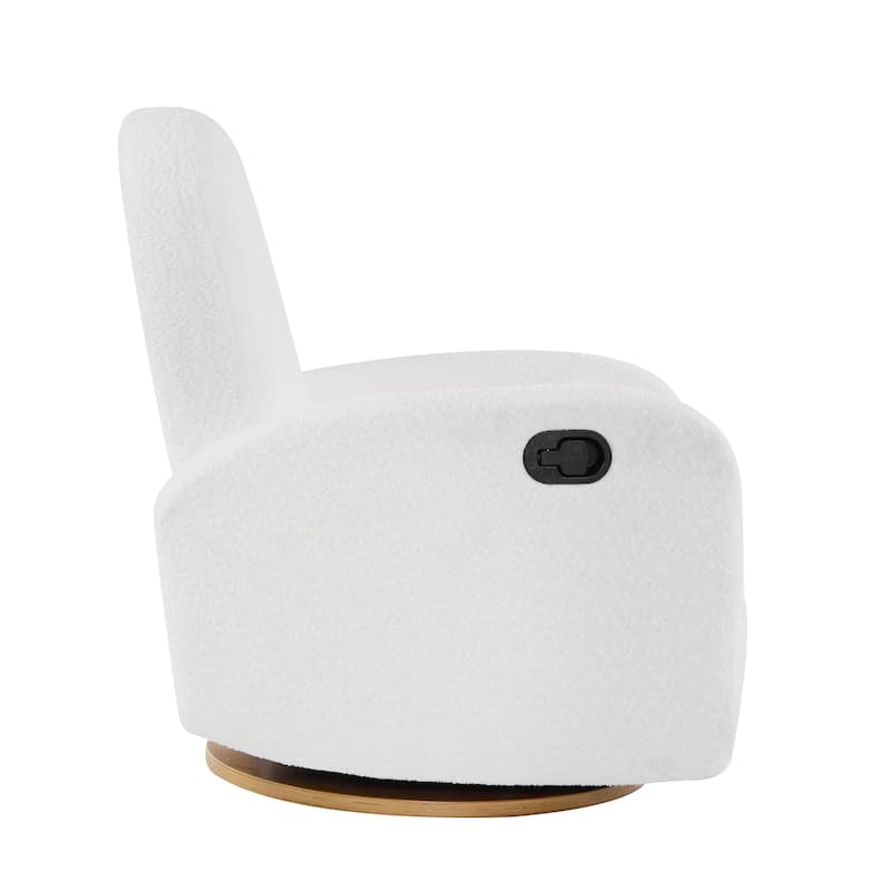 Manual Swivel Recliner Chair for Adults, Glider Rocking Chair for Nursery, Comfortable Nursery Recliner