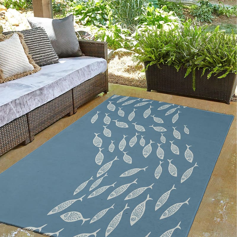 Escuela Nautical Indoor/Outdoor Rug