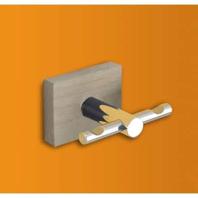 Nameeks Minnesota Wood Double Robe Hook
