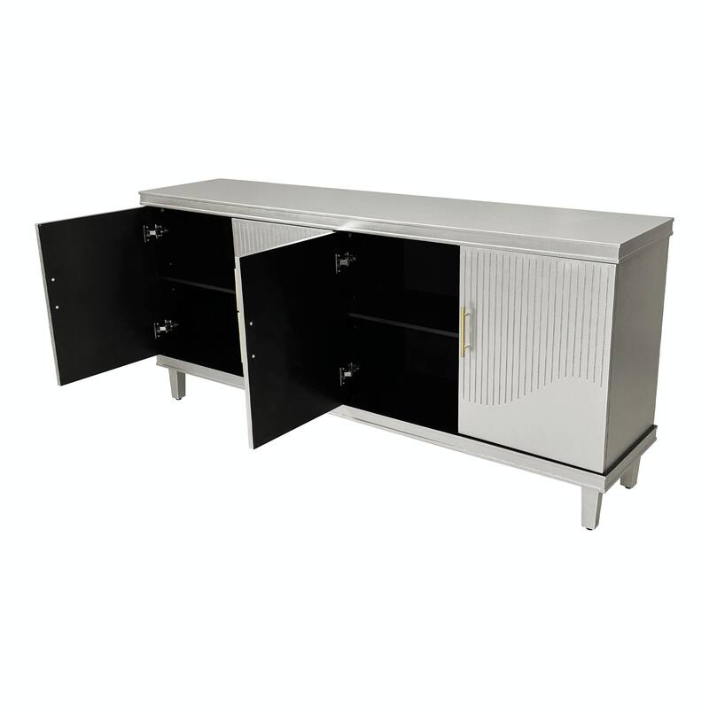 Large 4-Door Cabinet for Living Room, Kitchen, Bedroom, Hallway