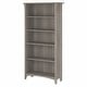 preview thumbnail 36 of 40, Bush Furniture Salinas Tall 5 Shelf Bookcase with Adjustable Shelves