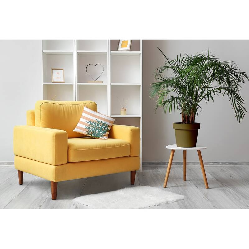 Coral and Stripes Decorative Throw Pillow