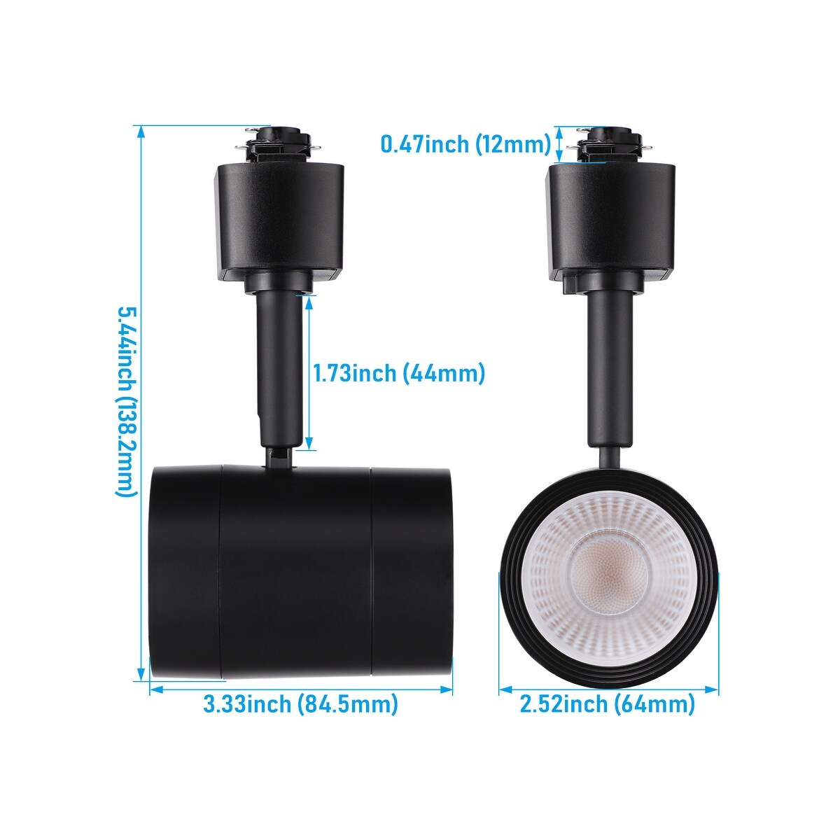 【海外限定】 Dimmable, Heads Lighting Track LED H Spotlight Track Type 暑さ対策・冷却グッズ