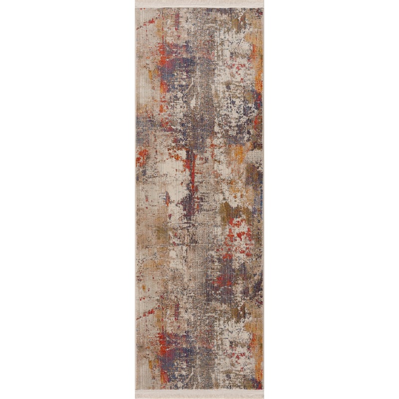 Sevita Modern Distressed Abstract Area Rug