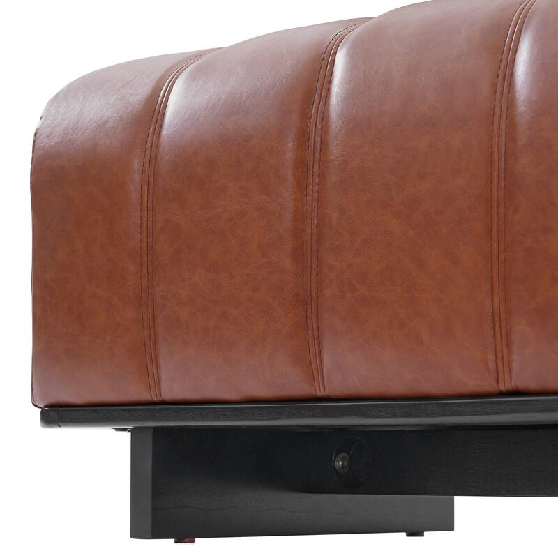 Christopher Knight Home - Modern Upholstered Dining Bench with Faux Fur Tufted Seating