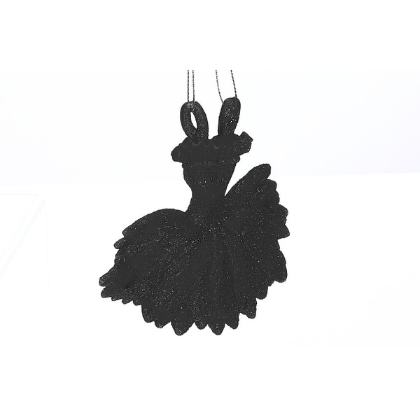 Christmas Black Glitter Ornament Dress - Set of 12 - Bed Bath & Beyond - 38431609 Christmas Black Glitter Ornament Dress - Set of 12 - Bed Bath & Beyond - 38431609