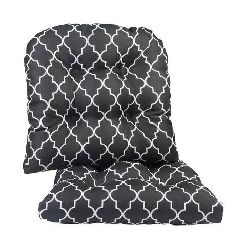 Klear Vu Trellis Dining Chair Cushion Set (Set of 2)