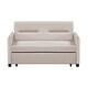 preview thumbnail 12 of 11, 57" Upholstered Sleeper Sofa 2 Seat Sofabed with 2 Pillow Pull-Out Sleeper