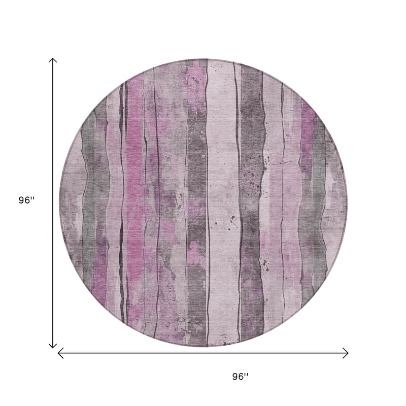 HomeRoots Striped Transitional Rectangle Outdoor Rug