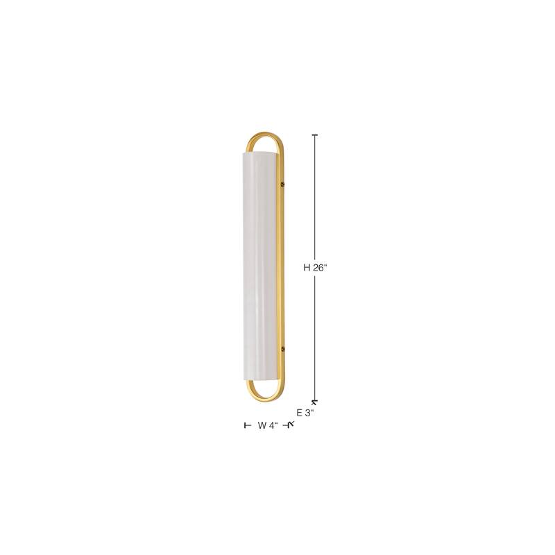 Velano 24 Inch LED Vanity Brushed Brass Finish - Brushed Brass