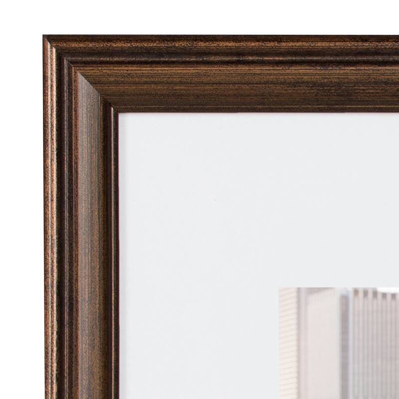 Kate and Laurel Traditional Wall Picture Frame Set - Bronze - 10 Piece