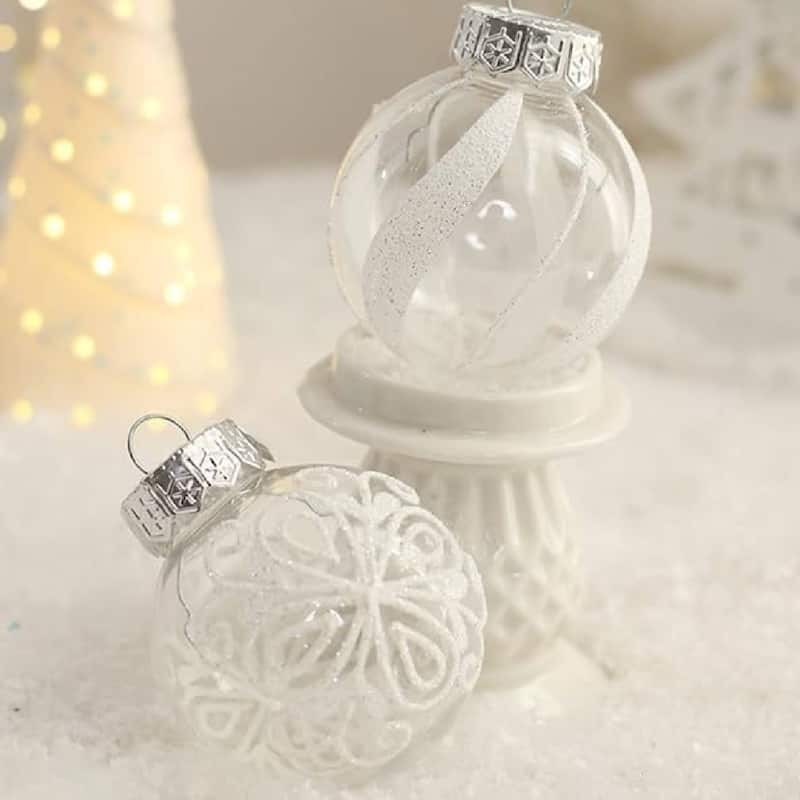 25 Pcs Christmas Decoration Ball Ornaments Set for Holiday Party Wedding - N/A