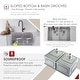 preview thumbnail 7 of 12, STYLISH Undermount 28" Double-Bowl Stainless Steel Kitchen Sink S-300XG - 28" x 18" x 10"