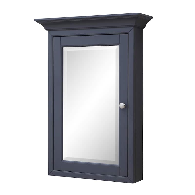 KitchenBathCollection Newport Wall-Mounted Medicine Cabinet - Marine Gray