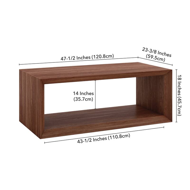 Osmond 48" Wide Rectangular Coffee Table