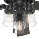 preview thumbnail 4 of 18, Hunter 52" Hartland Ceiling Fan with 3-Light LED Light and Pull Chains - Farmhouse, Transitional