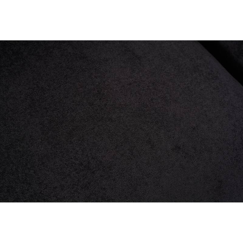 122" Corduroy Sectional Sofa with Two Movable Ottomans