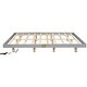 preview thumbnail 51 of 55, Modern Size Low Profile Platform Floating Bed with LED Lights Underneath