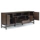 preview thumbnail 3 of 10, WYNDENHALL Devlin SOLID HARDWOOD 72 inch Wide Industrial TV Media Stand in Walnut Brown For TVs up to 80 inches