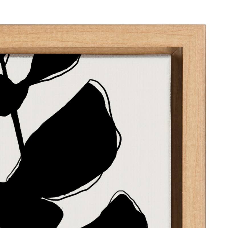 Kate and Laurel Sylvie BB Branch Framed Canvas by Border Bloom