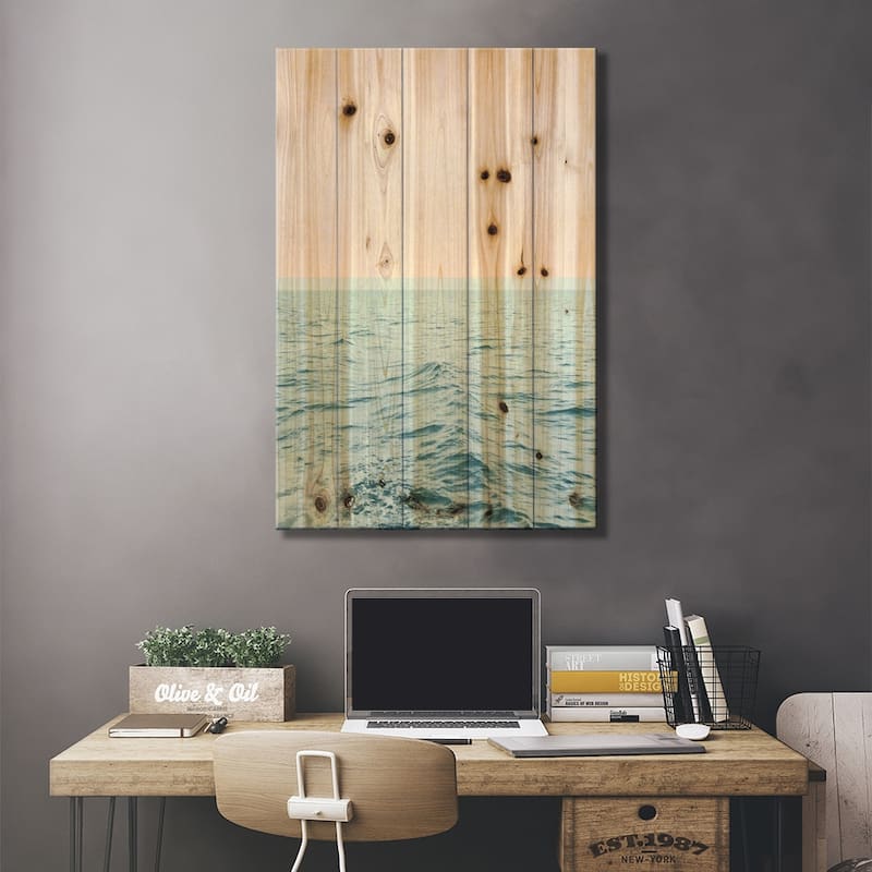Sea Breeze Print On Wood by 83 Oranges - Multi-Color