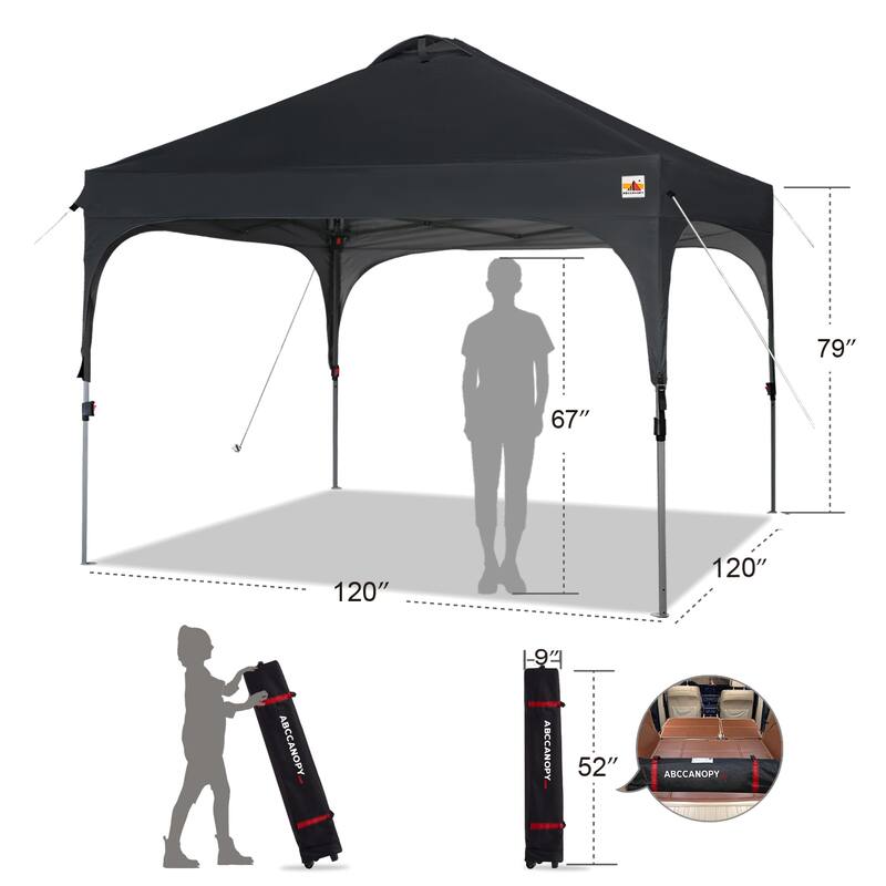 ABCCANOPY Outdoor Pop up Camping Sun Shelter Canopy Tent